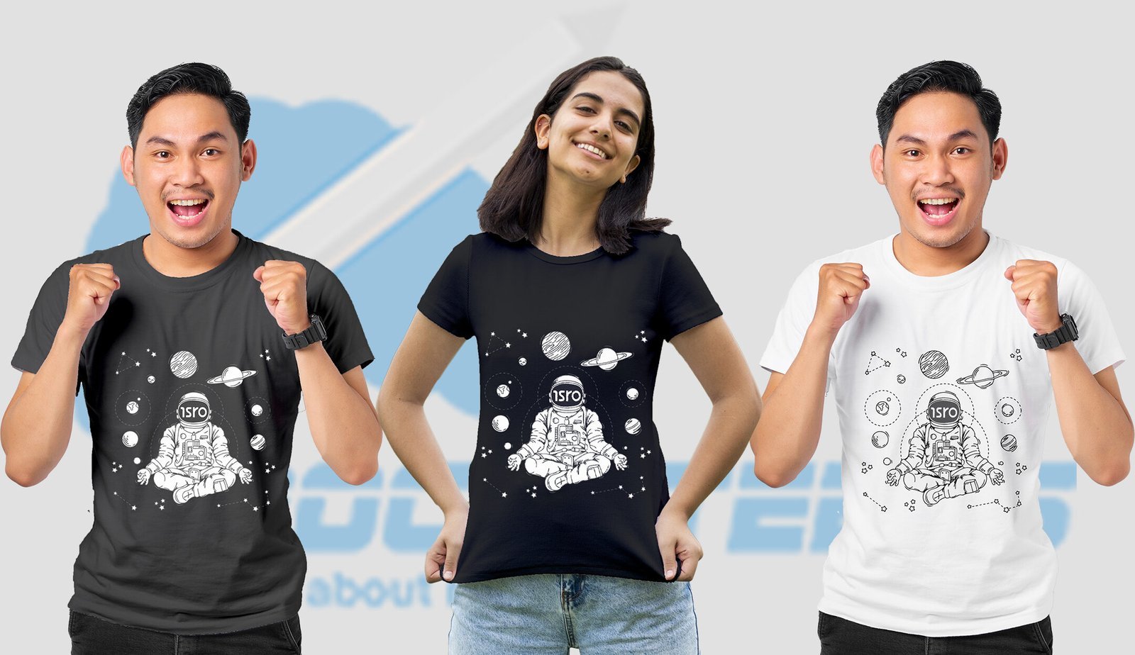 ISRO's VYOMANAUT T-shirt by Rocketeers